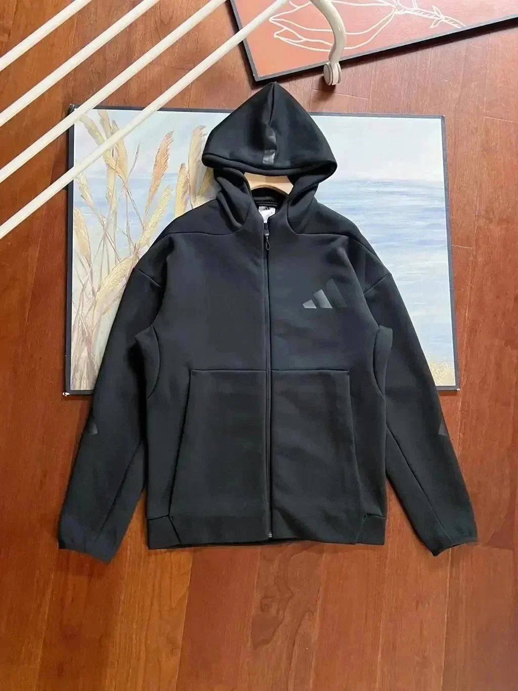 A hooded - black