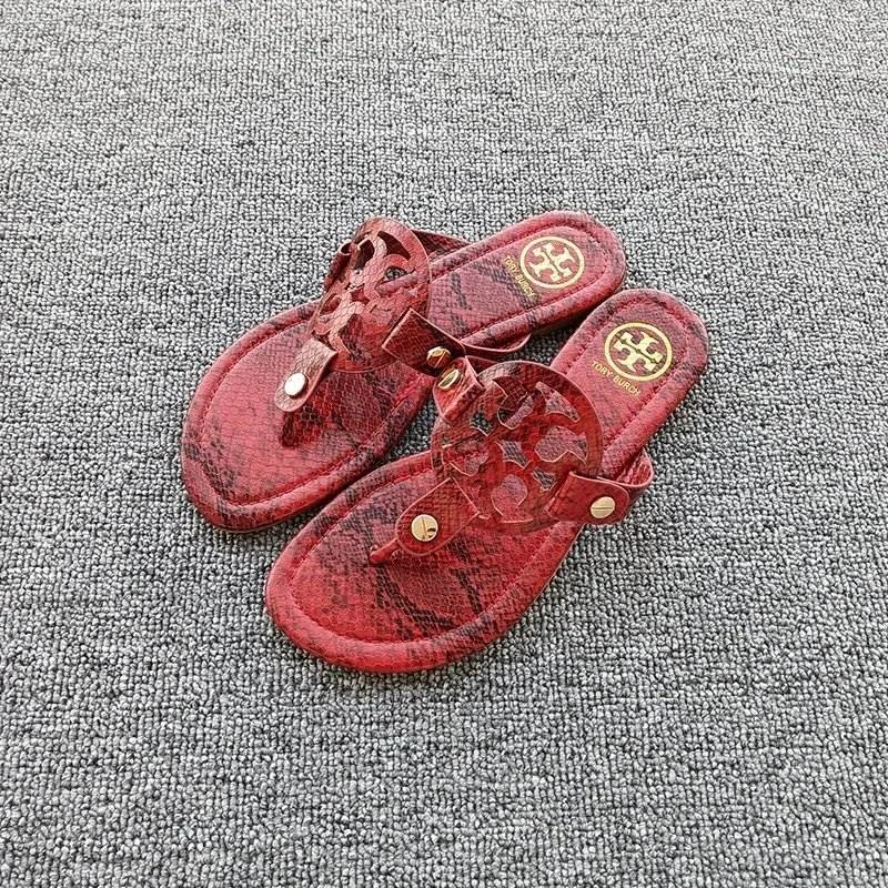 Red snake skin TB leather